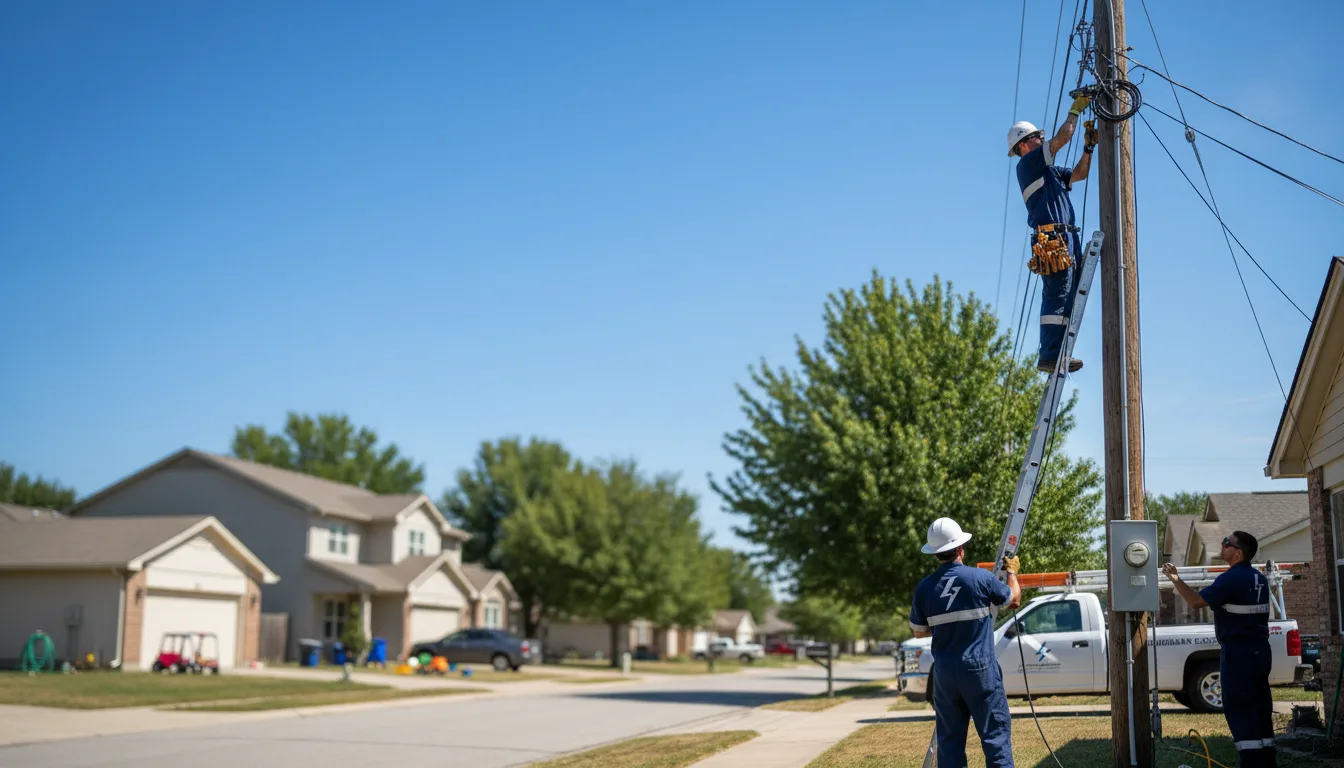Residential electrician providing installation services in Oakdale, IL